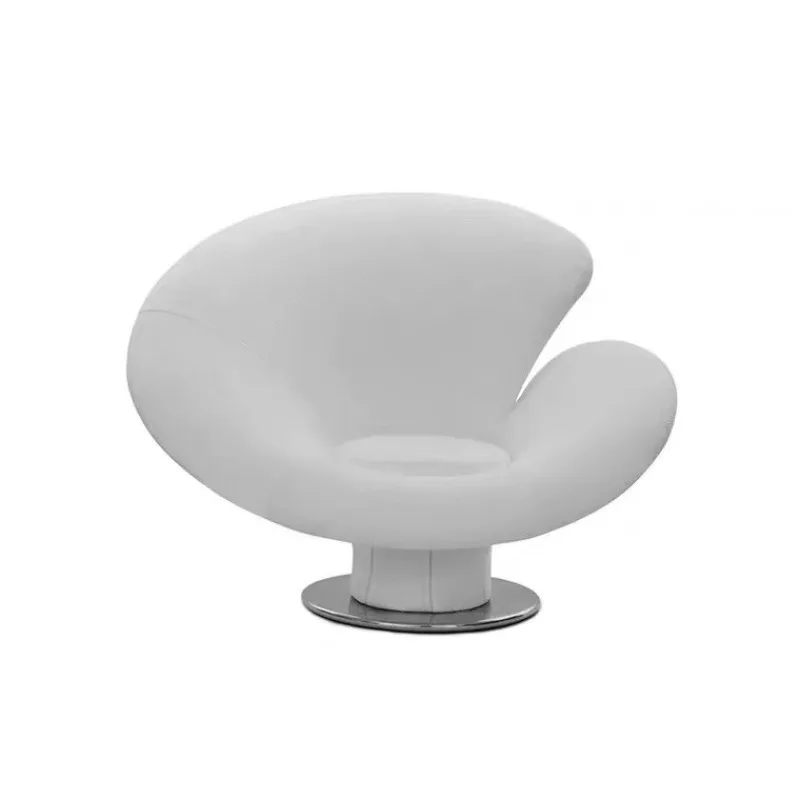 

Calla lily flower chair, special-shaped chair, fiberglass stainless steel single sofa chair