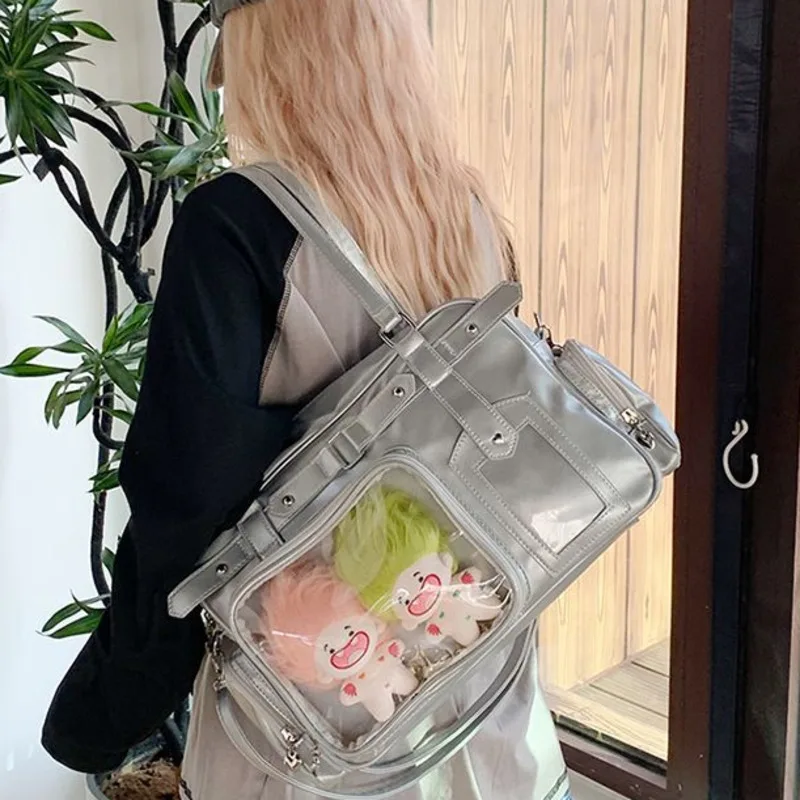 

Новая вместительная японская сумка-итабэг в стиле Y2K для кукол 10 см, сумка через плечо в стиле Лолита, милая аниме-сумка для концертов, сумка-мессенджер для женщин