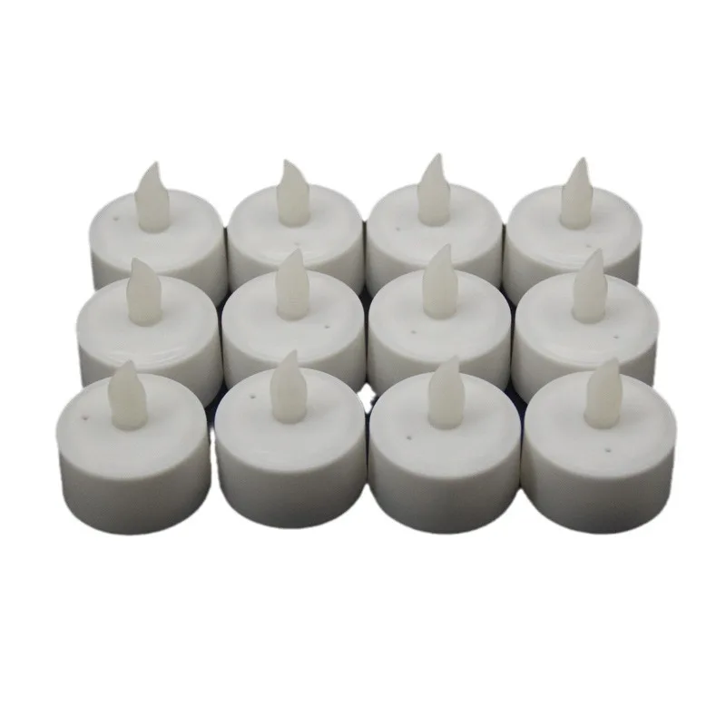 2PCS Wholesale LED Tealight Candles Yellow Flameless Battery Powered Candle Tea Lights For Christmas Home Wedding Party