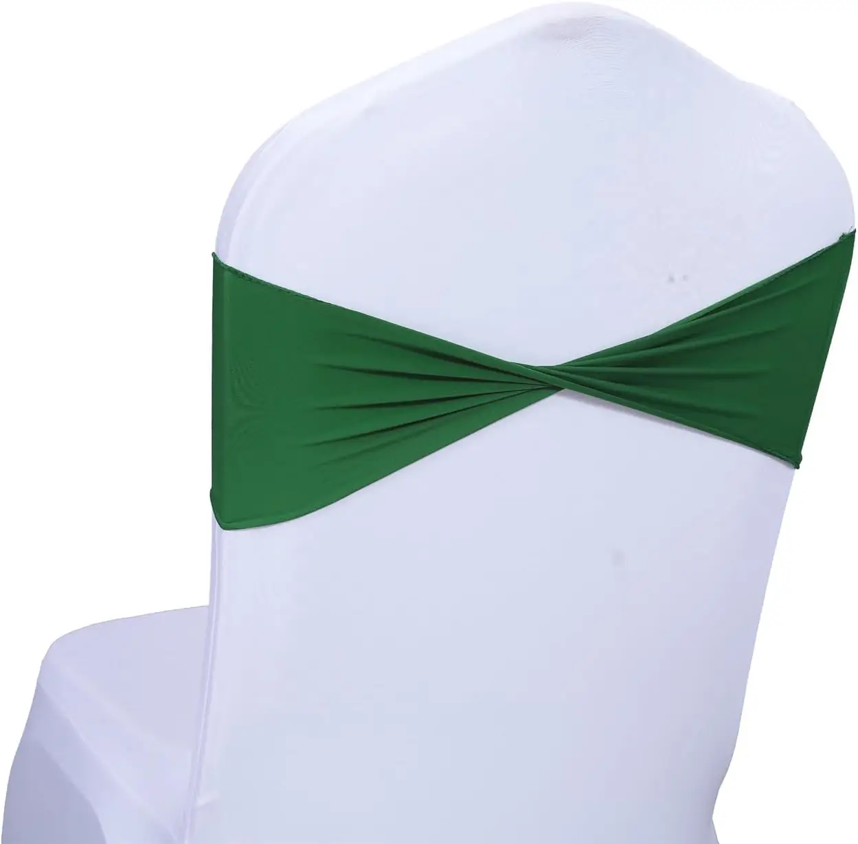 

Mds Pa Of 100 Spandex Chair Sashes Bows Elastic Stretch Dining Chair Bands Ties Without Slider Buckle Universal Fits For