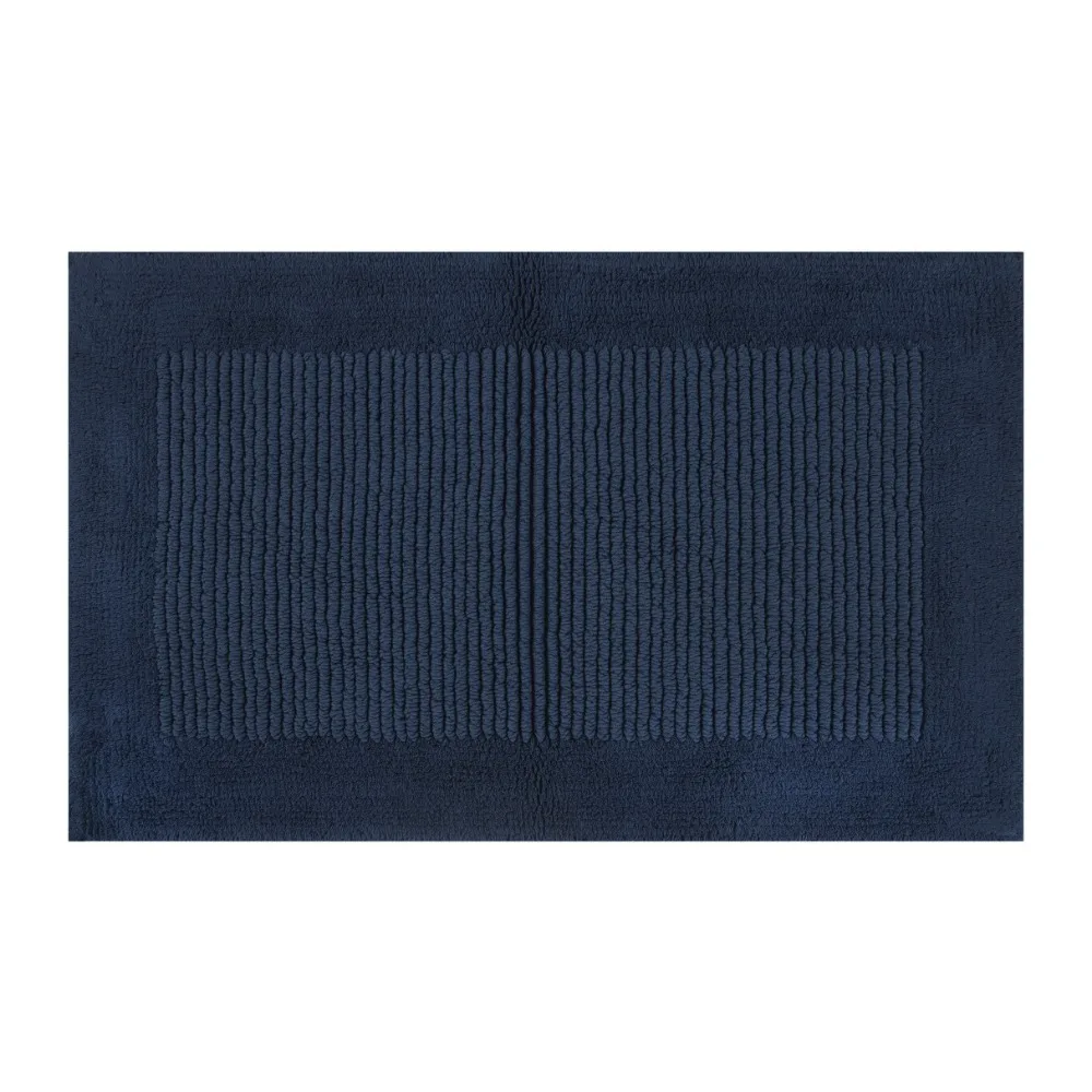 

Blue Egyptian Cotton Reversible 24 x 40 Bath Rug