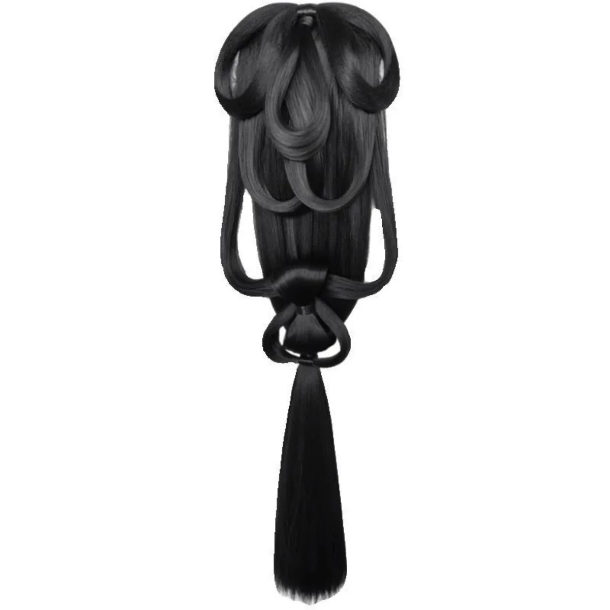Hair Bun Wei Jin Warring States Robe Hanfu Integrated Lazy Style Ancient Women Hanfu Cosplay Wig