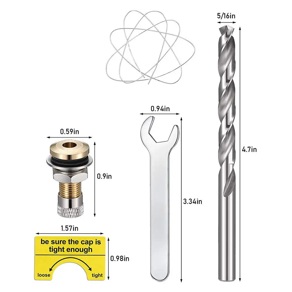 6x Fuel Can Vents Caps Allow Faster Flow Leakproof Replacement Quickly Convenient to Use Brass Gas Can Vent Valve Water Can