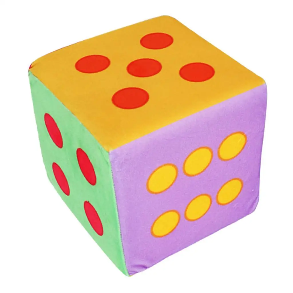 Colorful Jumbo Foam Giant Dice Dot/Number 15cm 5.9inch School Favor Toy