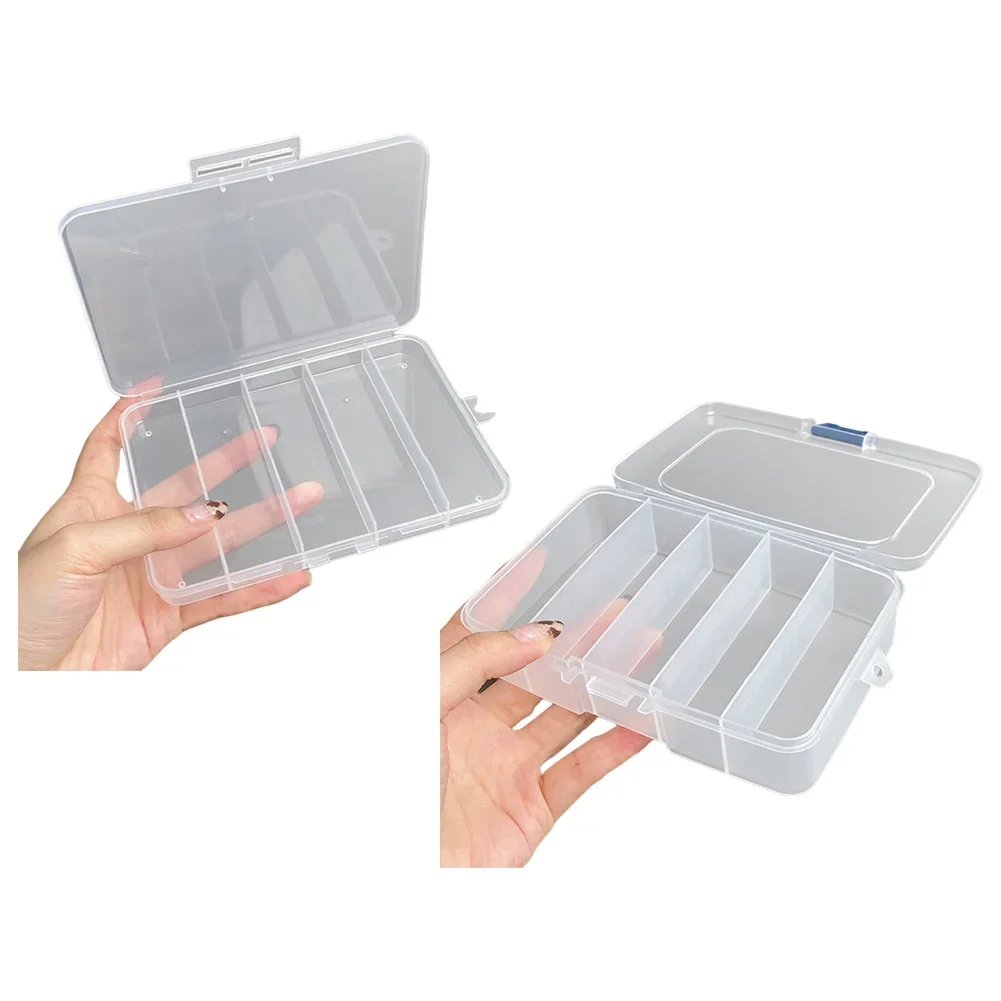Practical Storage Box Portable Box Compartment Easy To Carry Lightweight Multiple Compartments Plastic Storage