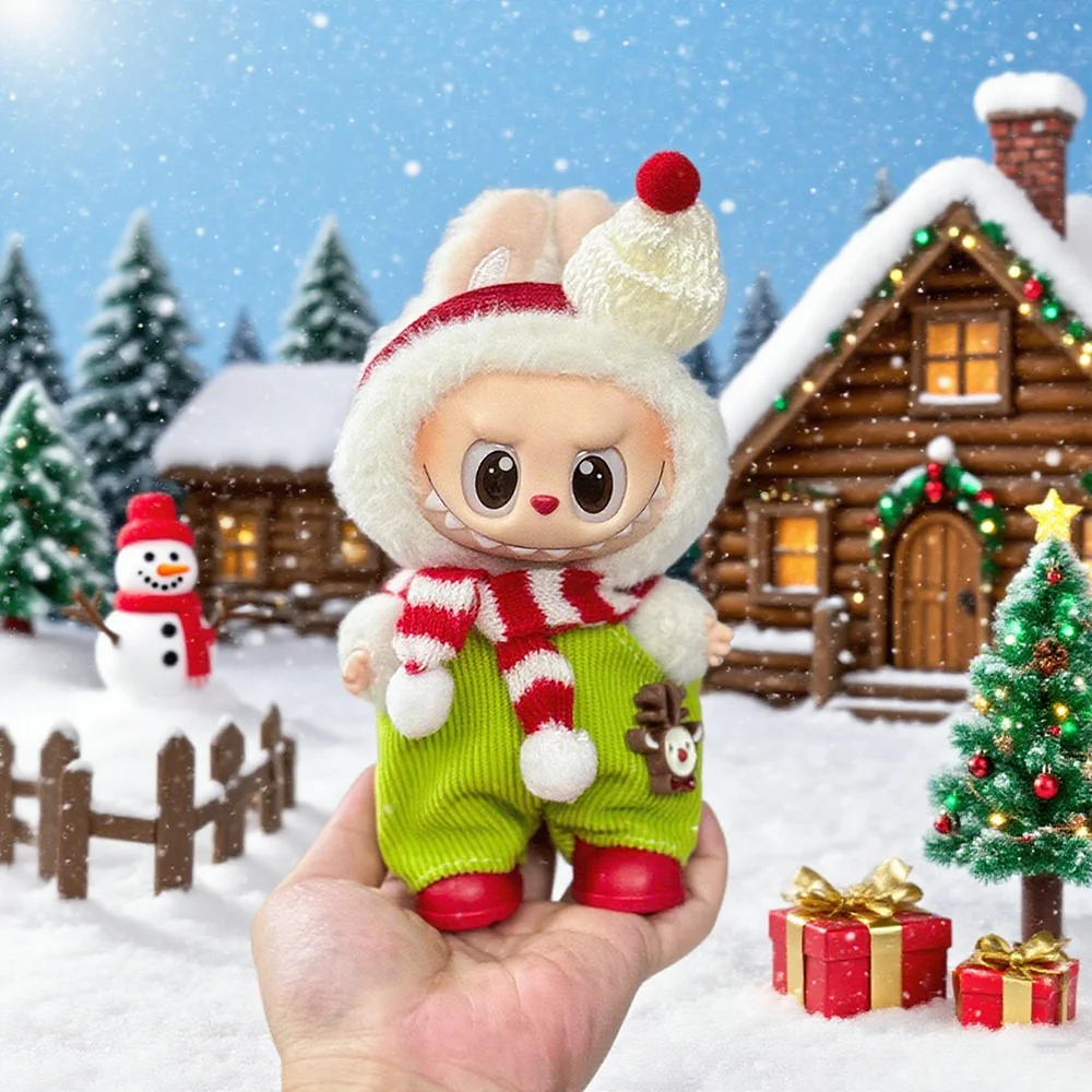 

Для Ropa Labubu 3,0 V1/v2 кукла Рождественский фестиваль украшения одежда наряды для куклы Labubu аксессуары для одежды