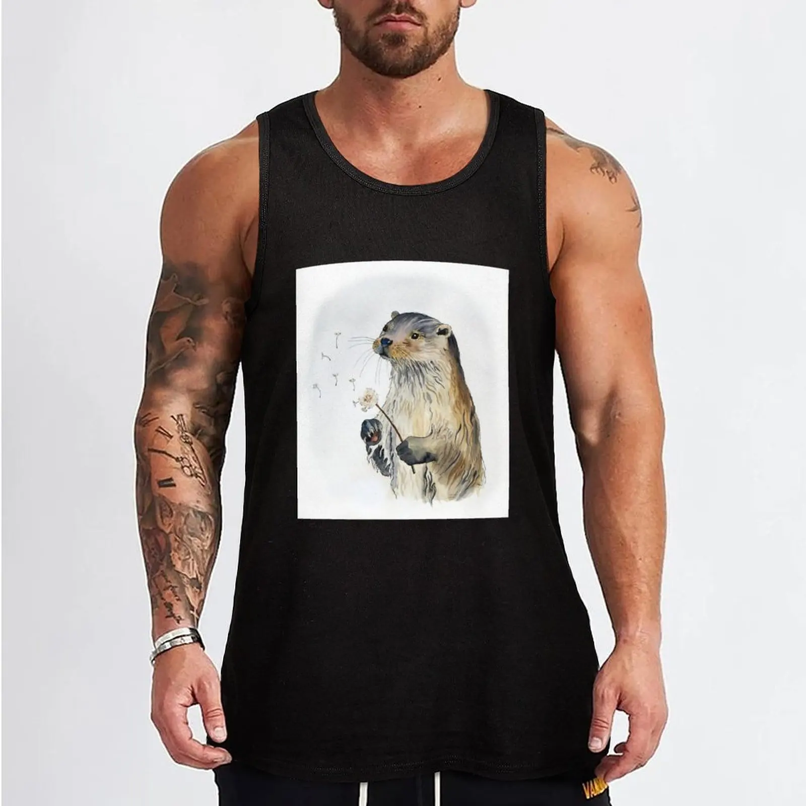 Wishing Otter Tank Top t-shirts man anime