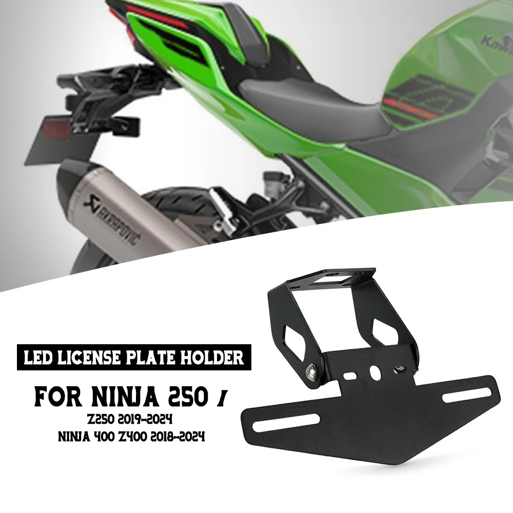 

Motorcycle Licence Plate Holder Fender Eliminator Kit For KAWASAKI Ninja 250 / Z250 2019 2022 2023 2024 Ninja 400 Z400 2018-2024