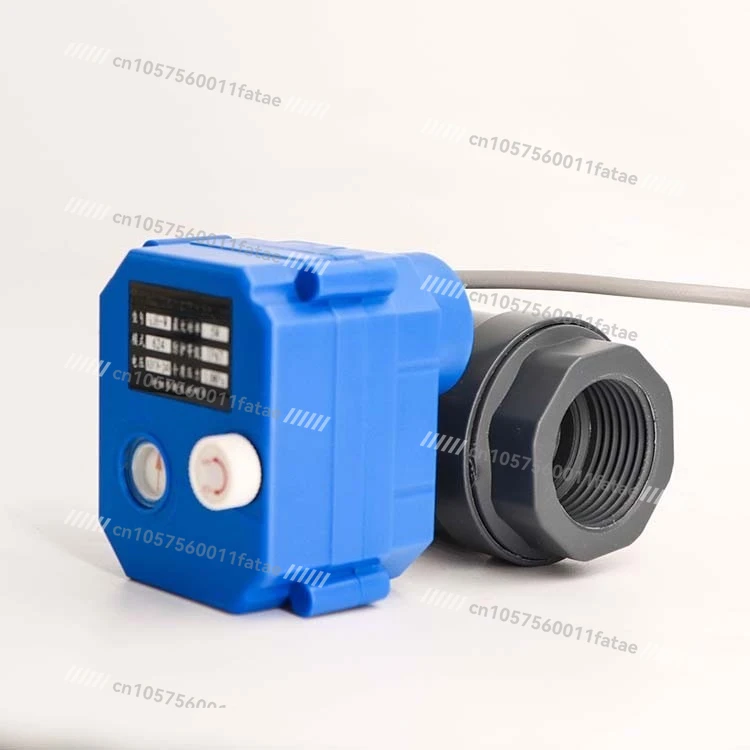 

Flashlight integrated, plastic, miniature electric ball valve DN25 UPVC with manual 24V 220V drain valve