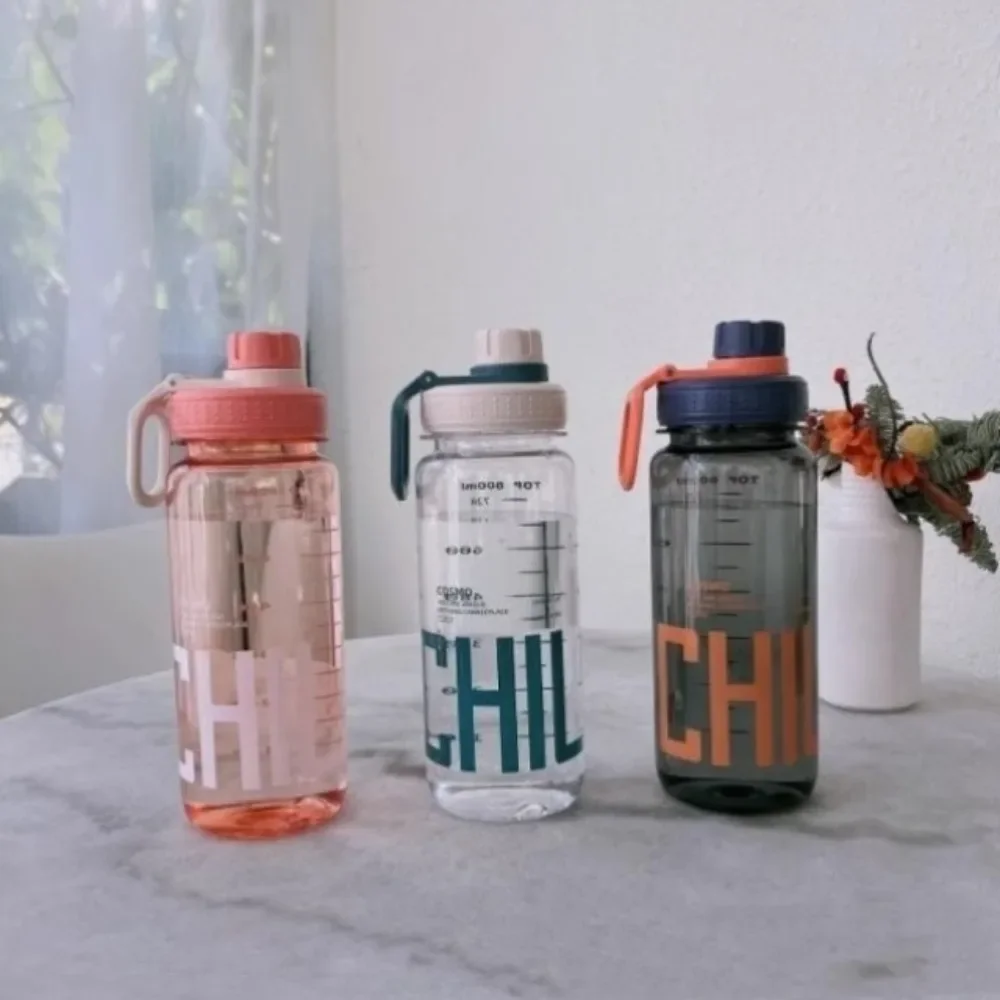 

0,6 л/0,8 л/1 л бутылки для воды большой емкости пластиковый герметичный дорожный чайник легкий с ремешком-ручкой прозрачная бутылка для напитков