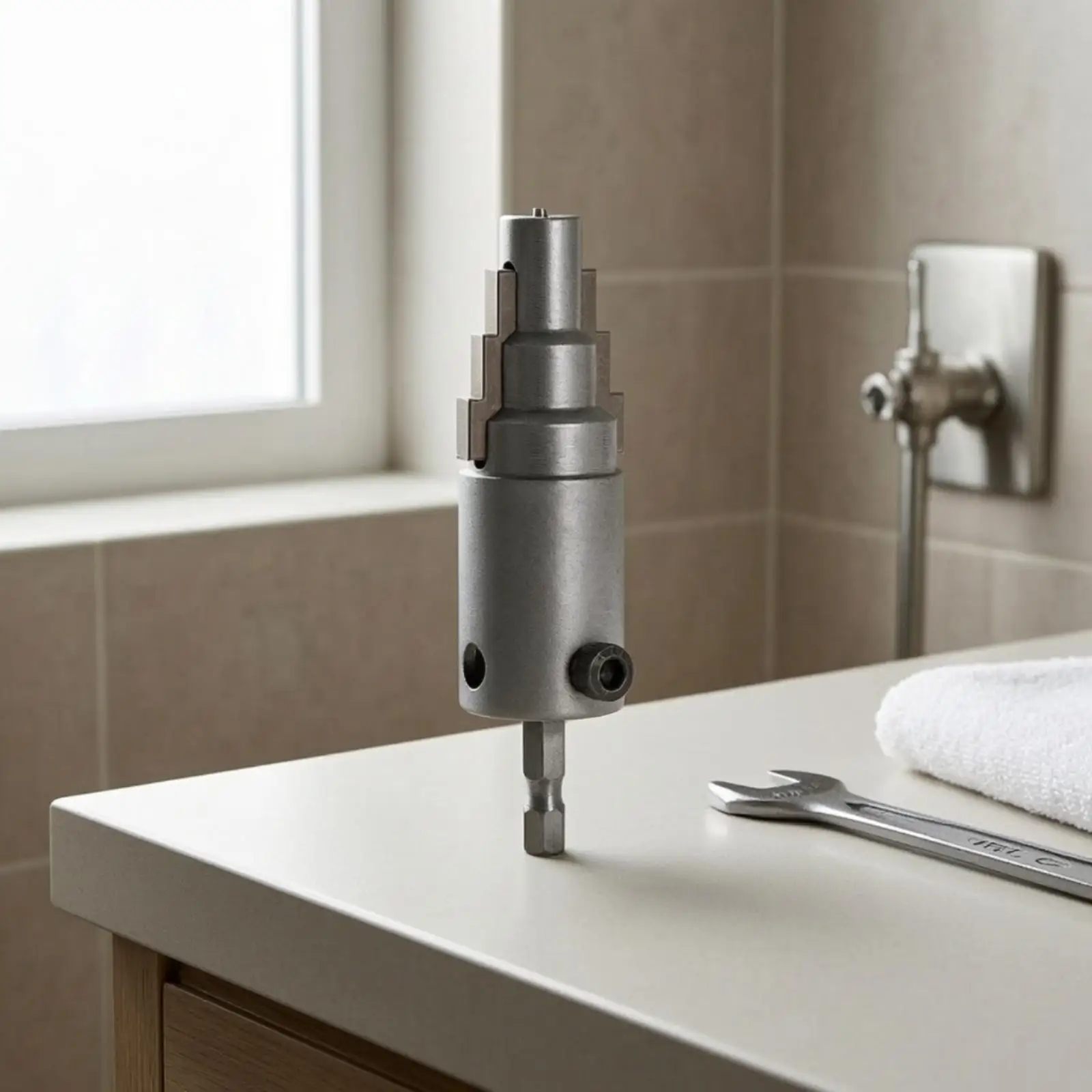 Alloy Steel Faucet Extractor Tool for Broken Thread Remover Plumbing Repair Kit with Hex Shank