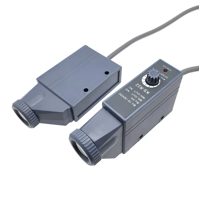 1Pcs Photoelectric Color Code Sensor KS-W22-R22-RG22-W22T-WG22 Automatic Color Recognition Detection Switch 10-30V