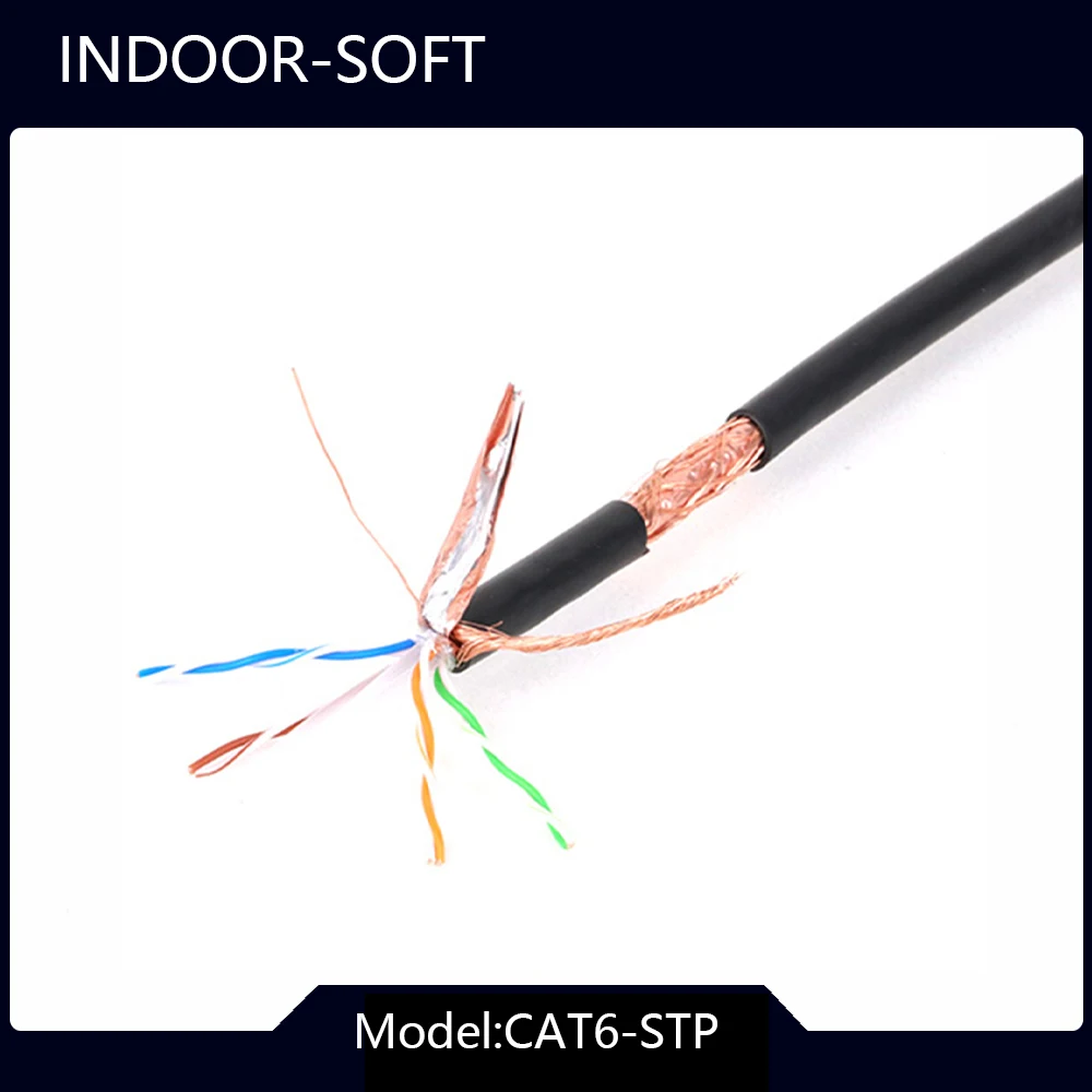 Cat6/6A Ethernet Cable 1000FT/300M UTP/STP LAN Network RJ45 Twisted Pair Cable,23AWG 4 Pair Solid Bare Copper 10G,550MHz, PoE++