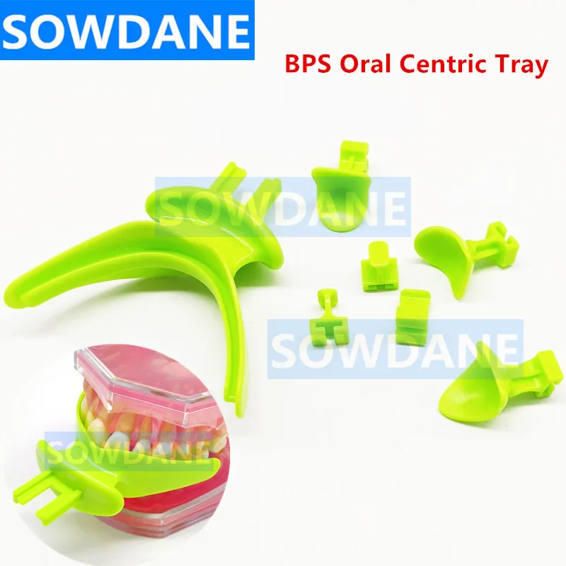 

7pcs/set BPS Autoclavable Oral Centric Tray Set Dental Impression Trays Denture Repair Occlusal Record Articulator Facebow