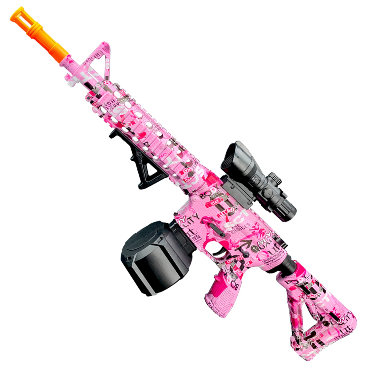 M416 blaster de gel elétrico, pistola de bola de gel, arma de brinquedo de bala de água de modo manual/automático, jogo interativo ao ar livre (sem balas)