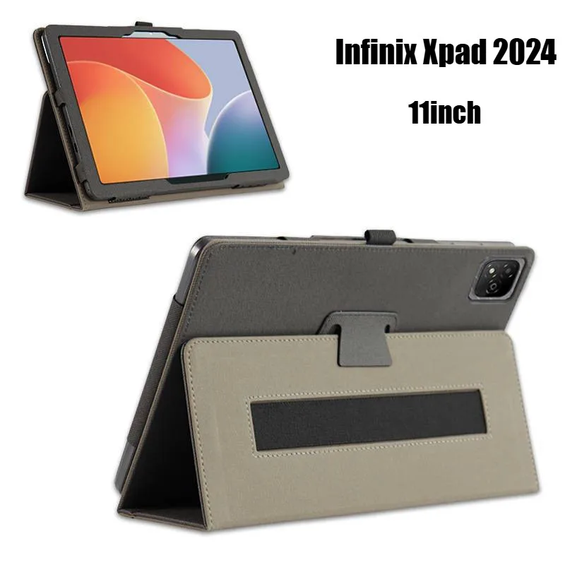 Folio PU Leather Stand Funda For Infinix Xpad 11" Tablet Case Magnetic Cover with Hand Strap