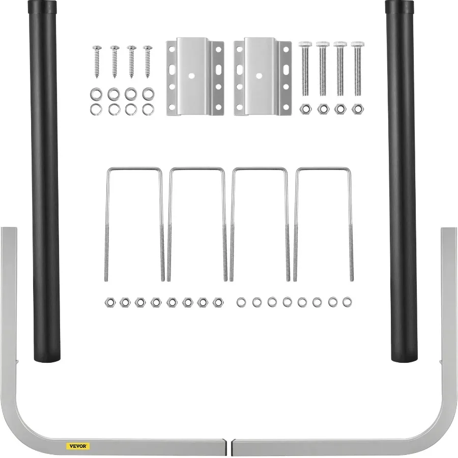 

Boat Trailer Guide-ons 40 2PCS Rustproof Galvanized Steel Trailer Guide ons Trailer Guides with Black PVC Pipes Mounting Parts
