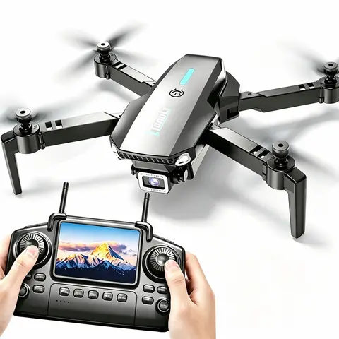 Foldable Camera Drone with 3.1-Inch Screen Remote, Single or Dual Camera