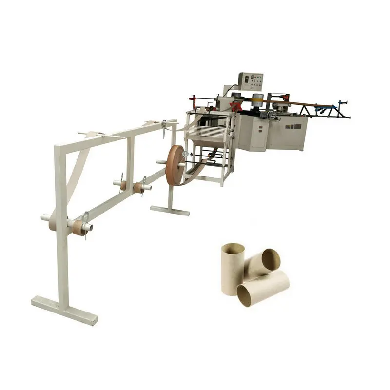Lowest Price Tape Paper Core Tube Making Cutting Machine Auto Spiral Cardboard Paper Tube Core Cutter Cutting Machine Price