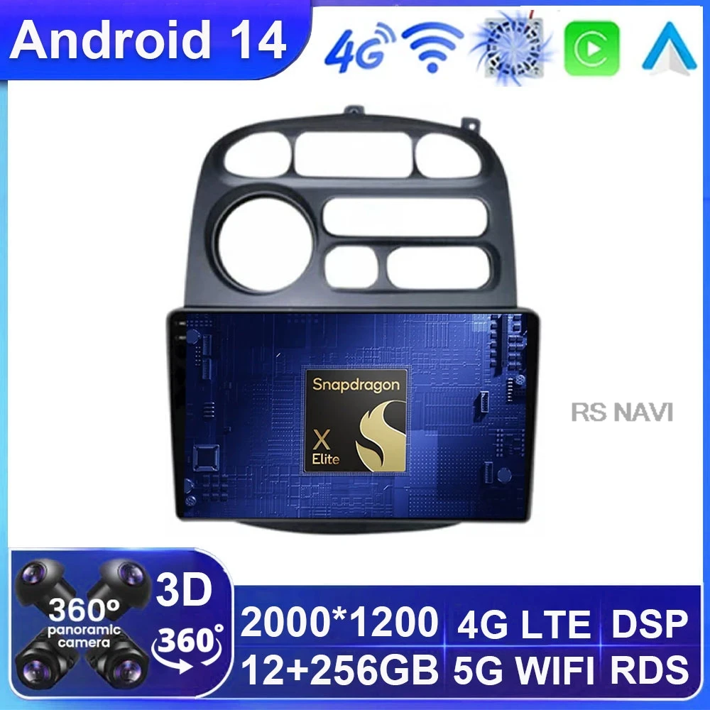 Android 14 Car Radio For JAC Refine 2012 - 2015 For Hyundai H-1 Starex 1997 - 2007 BT GPS Viedo Player Head Unit Multimedia 2DIN