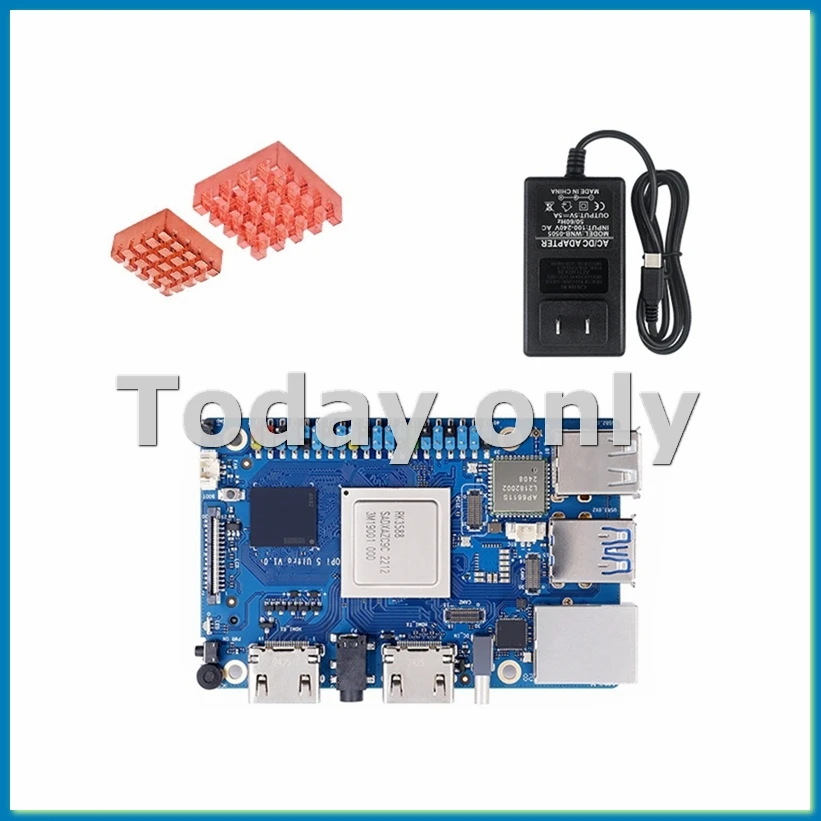 

Для OrangePi5 Ultra 16 ГБ RK3588 макетная плата WiFi 6E + BT 5,3/BLE M2 SSD 6TOPS NPU Ultra Mini для Android12 (US)-VVNB