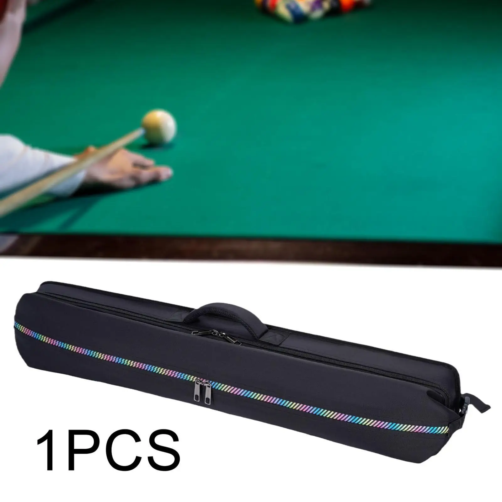 Mesh Pocket Billiard Cue Case Oxford Lightweight Carrying Bag for Pool Cue Tip Protection and Billiards Accessory