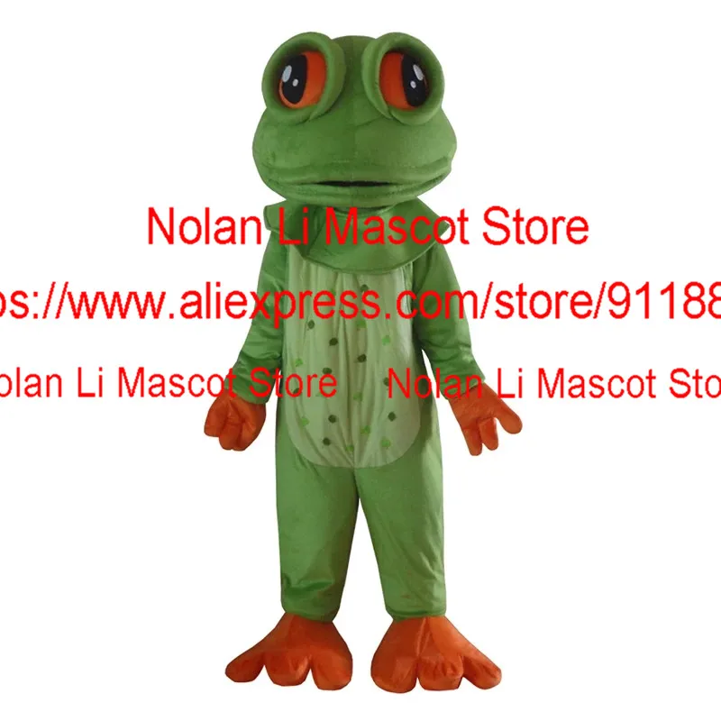 New Big Eyes Frog Mascot Costume Fancy Dress Cartoon Anime Cosplay Birthday Party Adult Size Halloween Show 1234