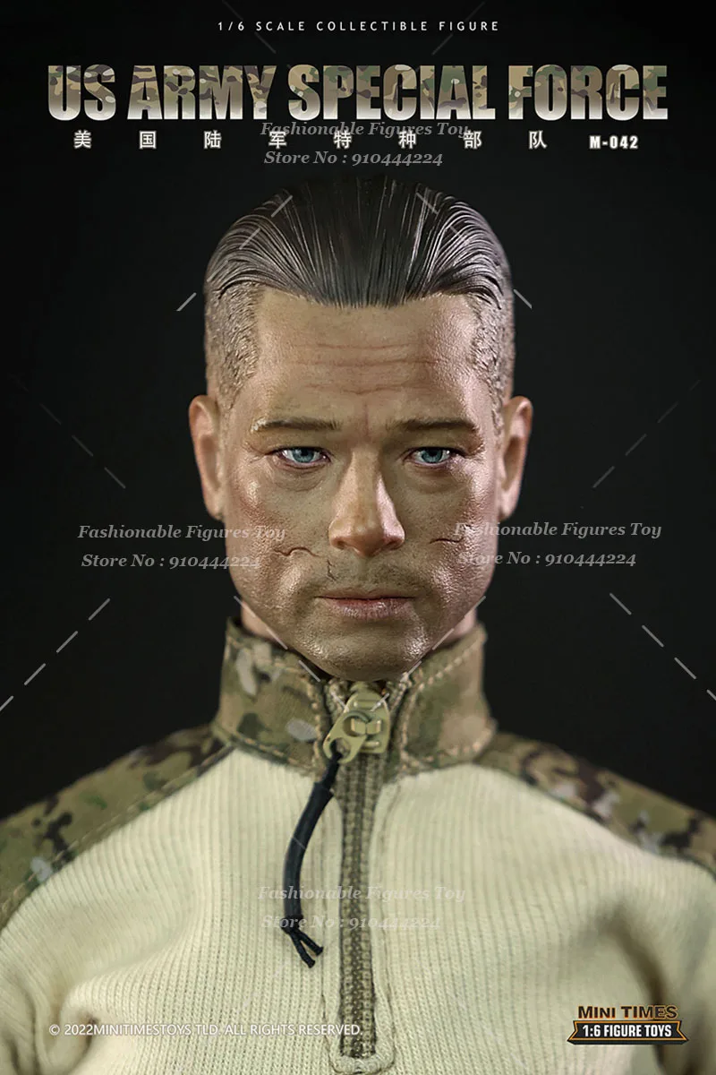 MINITIMES M042 1/6 Żołnierz Brad Pitt Siły Specjalne Armii USA Figurka Wojenna Pełny Zestaw 12-calowa Figurka Akcji Model Zabawka