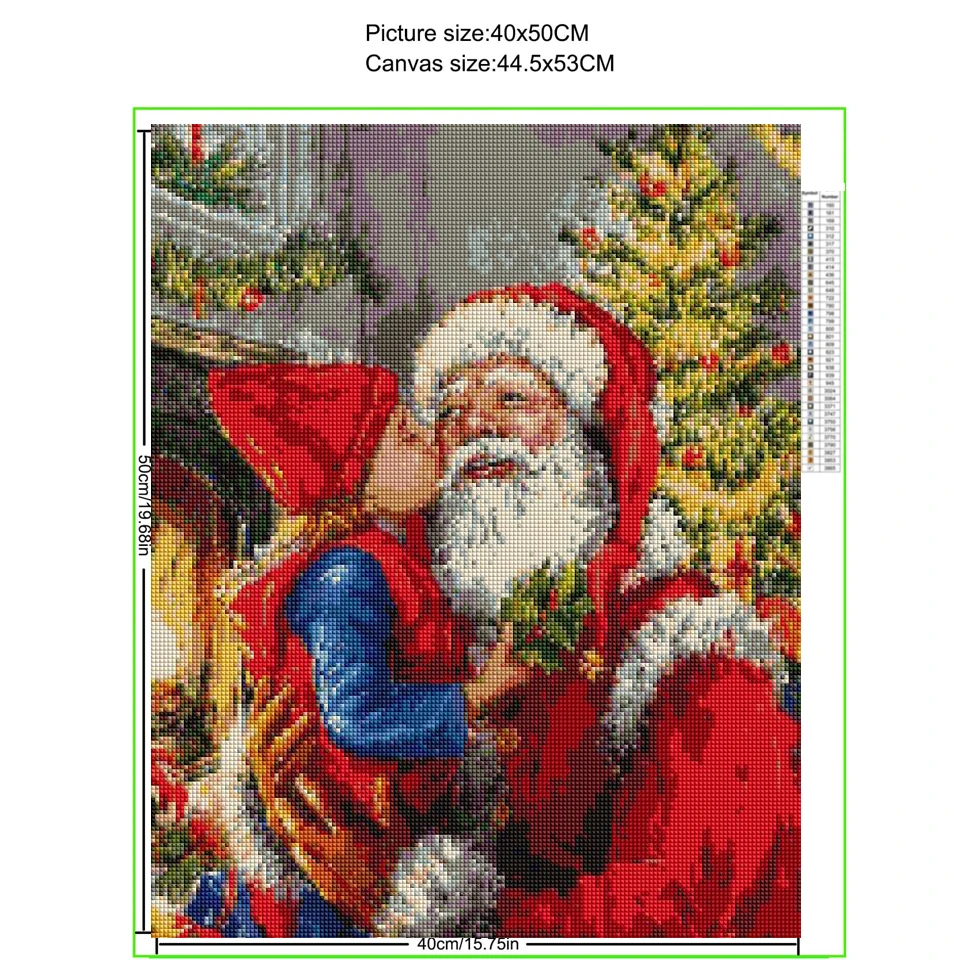 Santa Claus 5d Diy Diamond Painting Christmas Gifts Full Drill Diamond Mosaic Cross Stitch Kits Embroidery For Home Decor Z11