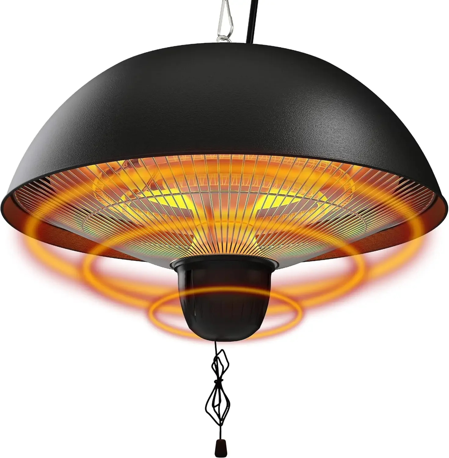 

Hanging Patio Heater, Outdoor/Indoor Electric Infrared, Ceiling Heater with 3 Adjustable Modes 600W/900W/1500W