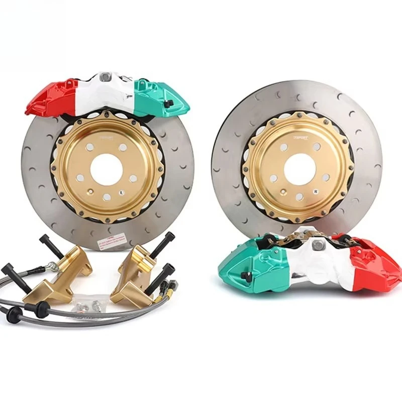 TTSPORT 8703 Racing Sport 6 Piston Front Brake Calipers Disk 355/380/390MM for VW  Infiniti