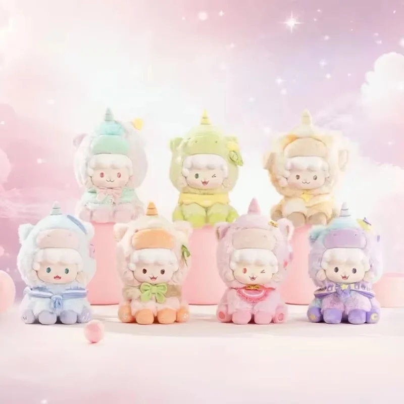 

Подлинная стоковая фигурная овца Dream Pony серии, виниловая глухая коробка для лица, милые украшения для рабочего стола, модная игрушка, подарок на день рождения для девочки