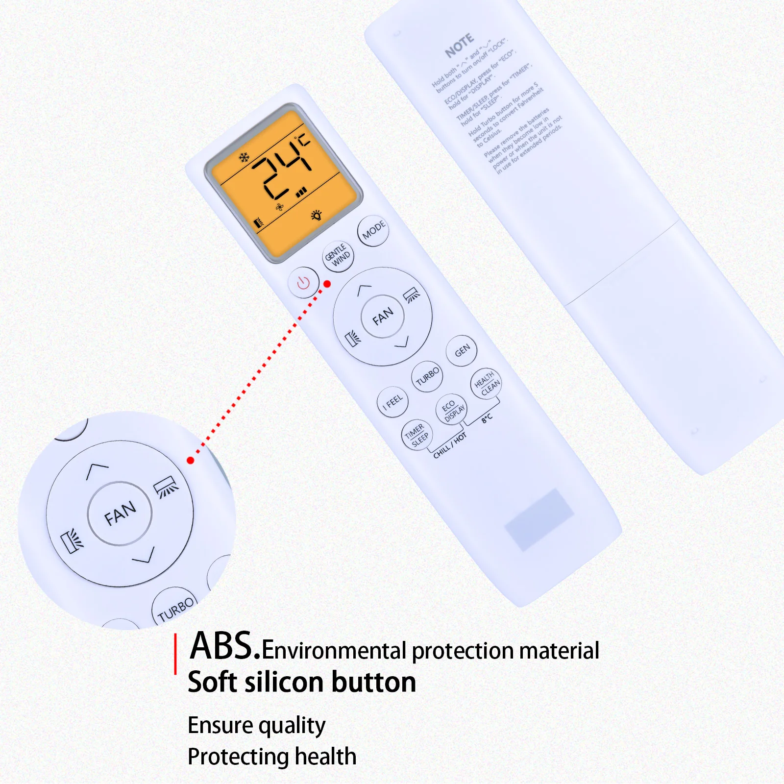 Remote control for TCL ES-AC110 Fahrenheit Celsius Convert AC-257 Air Conditioner