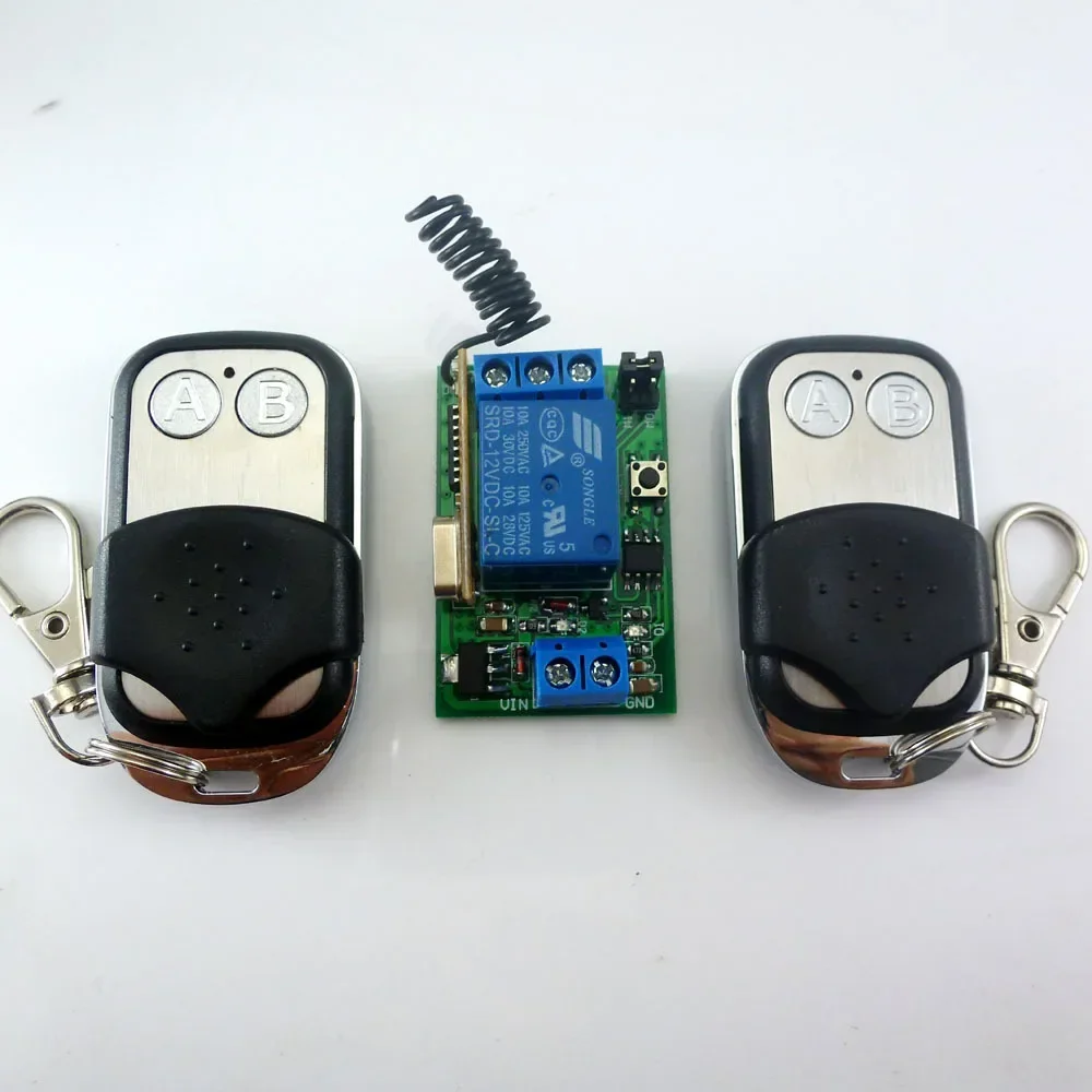 DC12V 433M RF 1-5000 seconds Adjustable Step 0.1s Multifunction Delay Relay Smart Home Switch Wireless receive module