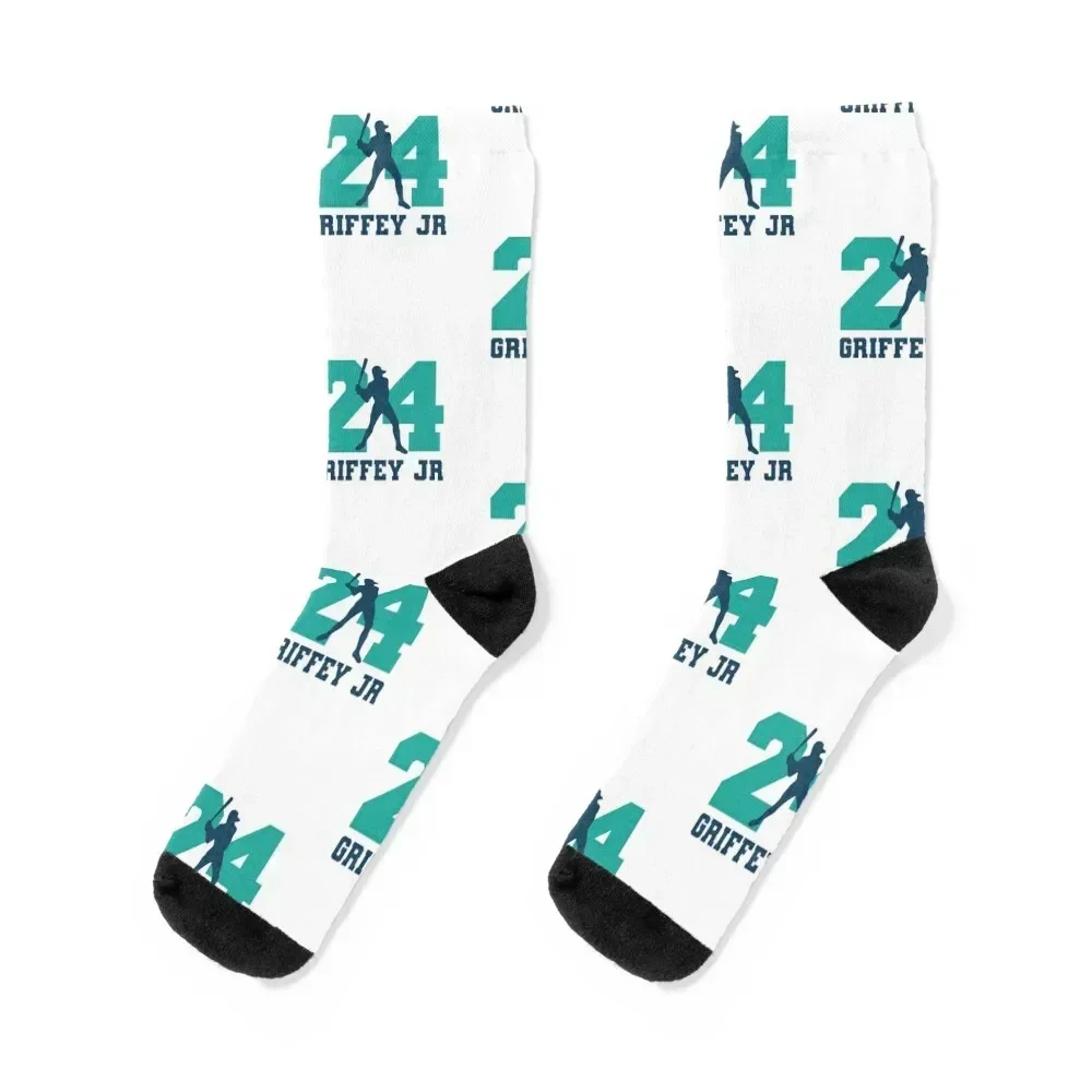 24 Ken Griffey Jr, The Kid, Seattle Redro Baseball, Ken Griffey Junior, Socks FASHION heated Socks Ladies Men's