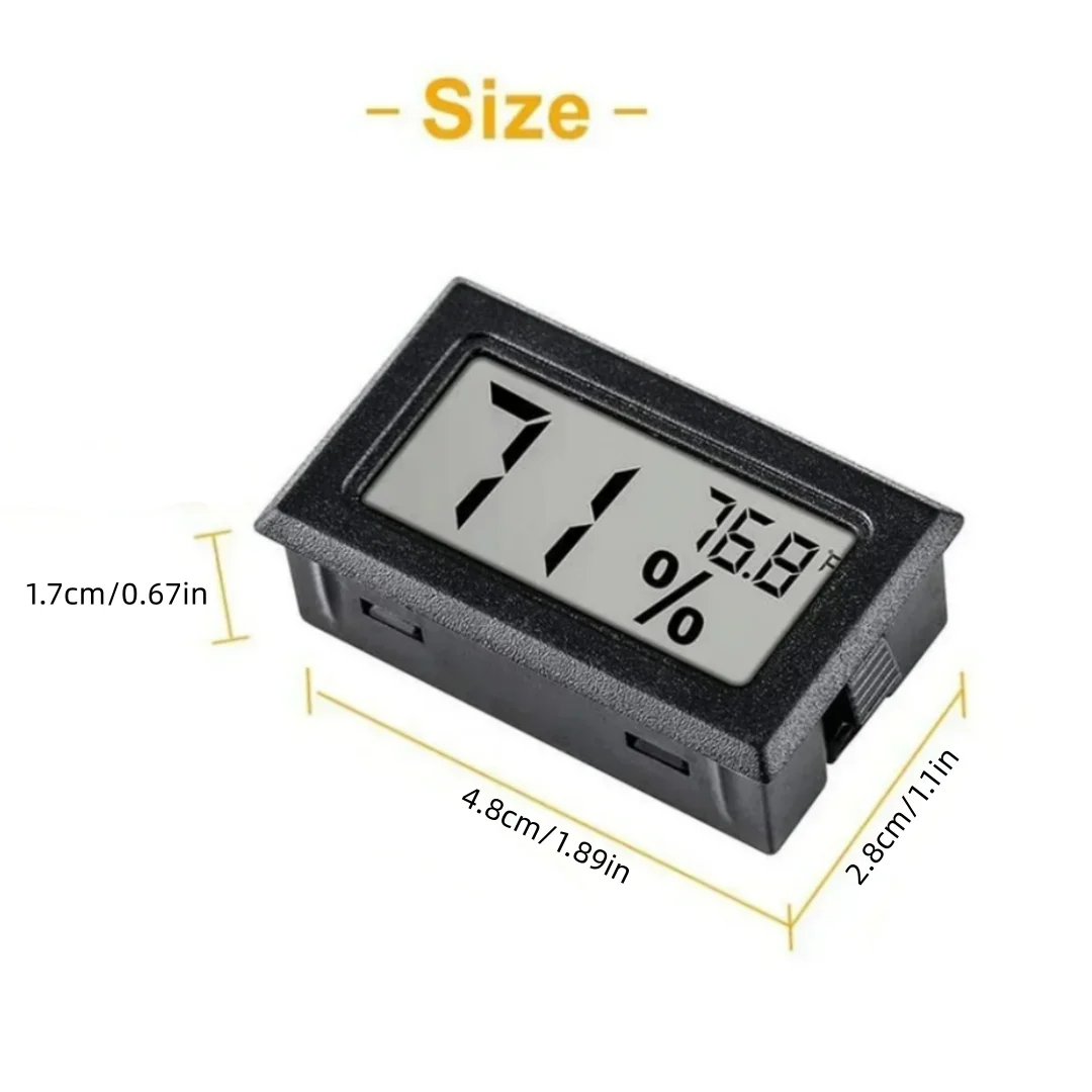 Digital Hygrometer Thermometer Home LCD Display Temperature Hygrometer Display (℉) Fahrenheit Thermometer Hygrometer AG13/LR44