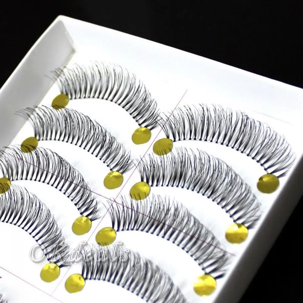 Handgefertigte, mehrschichtige Augen-Make-up-Werkzeuge, volles Volumen, dicke 3D-Nerzhaar-Wimpernverlängerung, falsche Wimpern