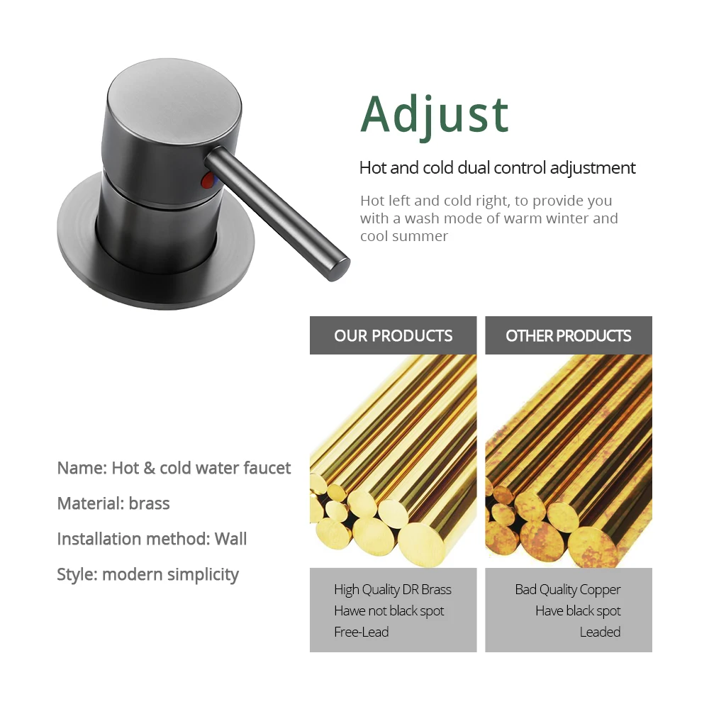 Imagem -06 - Teto Braço Banheiro Mixer Grupo Chuva de Chuveiro Maneiras Banho Torneira com Bico Gunmetal 812 150 21