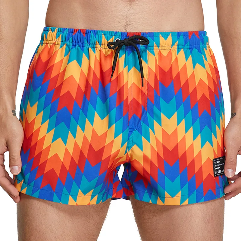 

Men's Beachwear Summer Seaside Beach Board Shorts Quick Dry Loose Homewear Casual Workout Running Gym Jogging Aro Pants