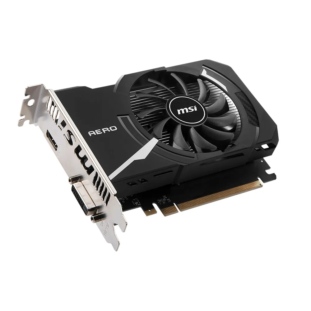 MSI GeForce GT 1030 AERO ITX 2GD4 OC 64Bit DVI PCI-E 3.0 Geforce GPU Gt 1030 بطاقة فيديو للألعاب Placa De Video