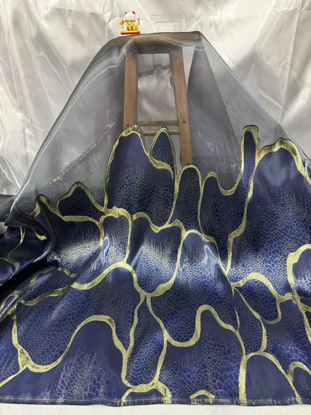 

Кружевная дамасская кружевная ткань, африканская жесткая жаккардовая парча, нигерийская, 2026, новейшее французское женское позолоченное кружево для свадебных платьев, шитье