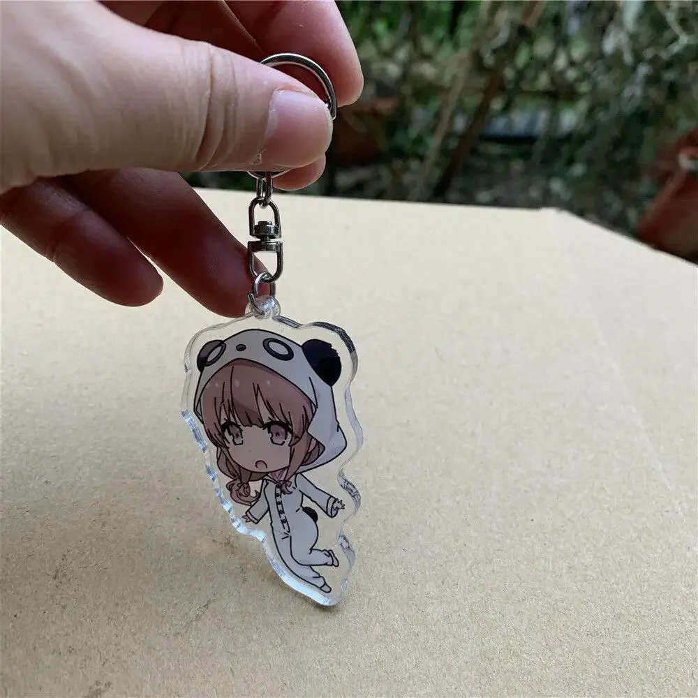 Anime Sakurajima Mai Futaba Rio Azusagawa Kaede Keychain Strap Hanging Accessories 6cm