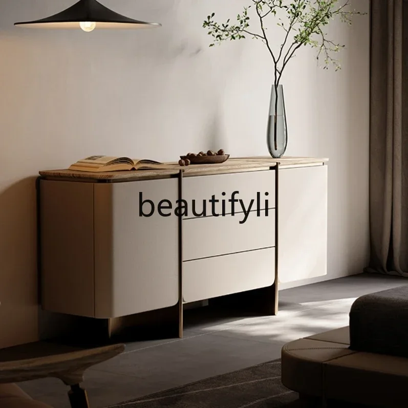 

02 Italian solid wood dining side cabinet solid wood high-end villa storage cabinet, entrance cabinet, bedroom TV cabinet