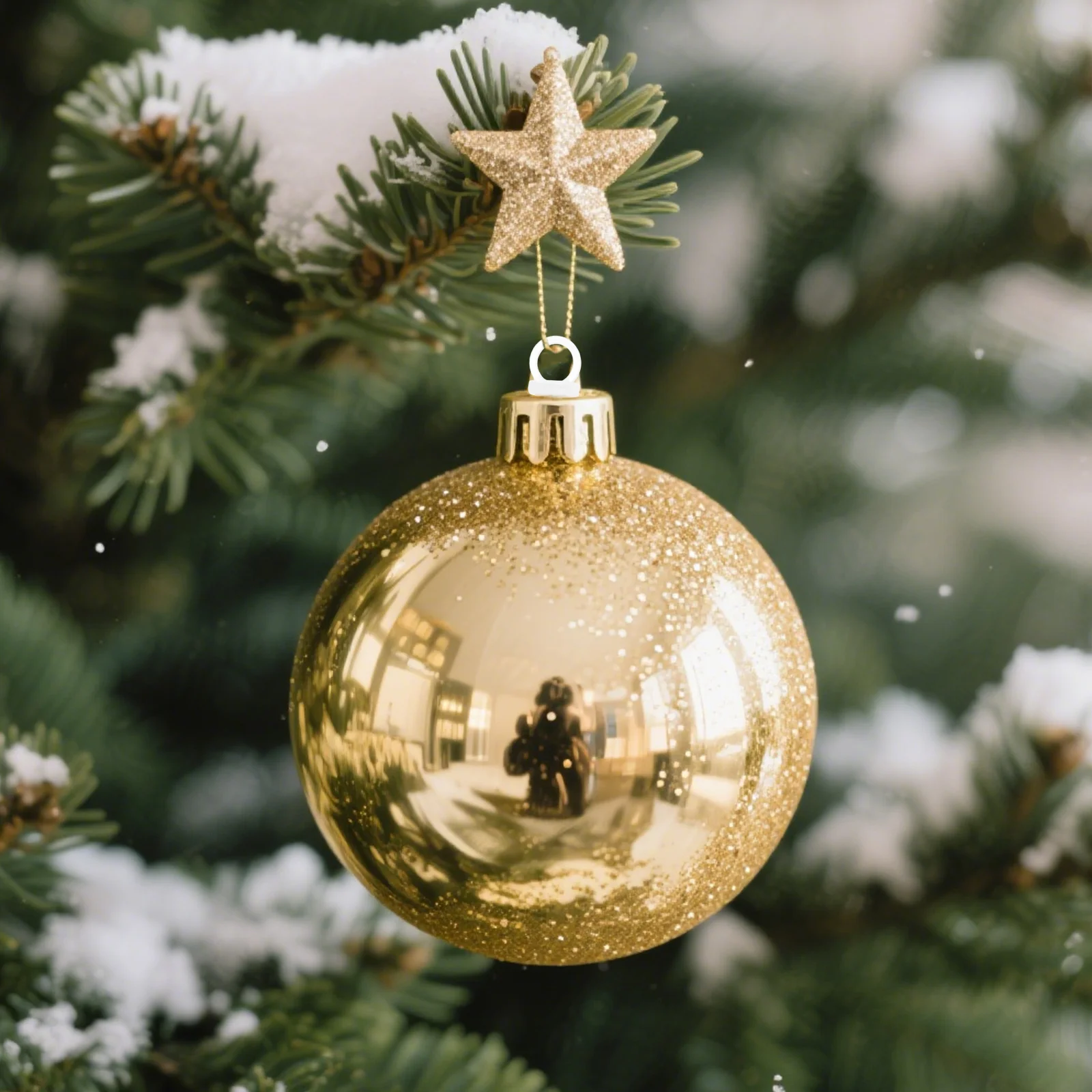 

100 Pcs Christmas Tree Decorations Creative Ball Caps Ornaments Craft Bauble Pendants Holder