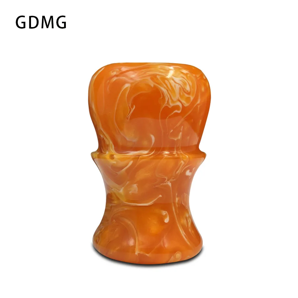 

GDMG brush-Shaving Brush Handle Orange Amber Glass Handmade Handle Men's Beard Cleaning Tools Beard Care Tool