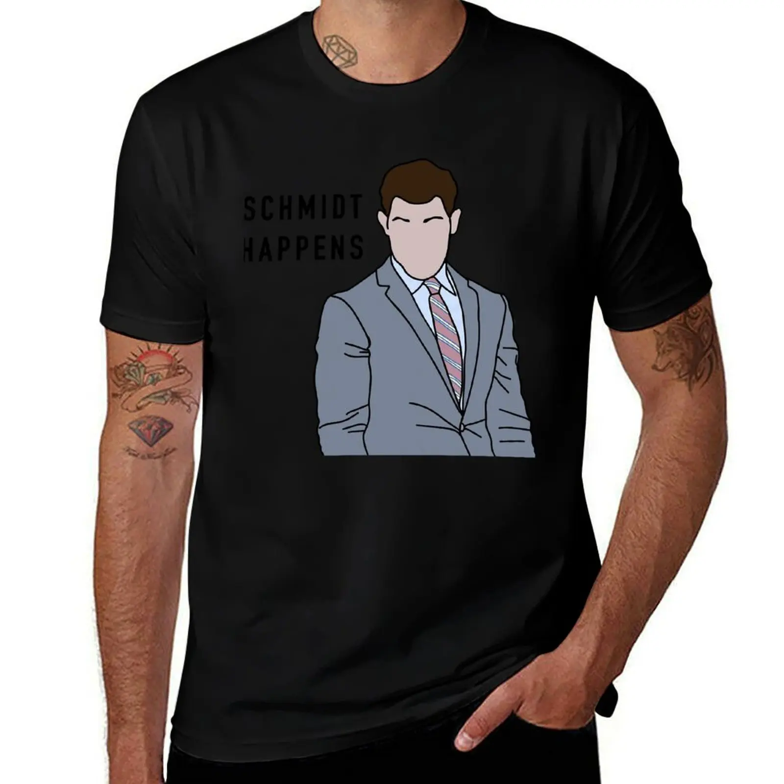 People Call Me Schmidt Happens Funny Graphic Gift T-Shirt t shirts for man cotton T-Shirt