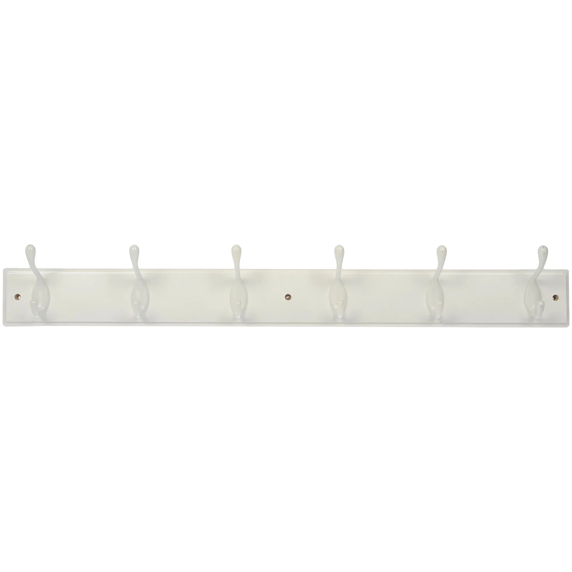 

6-Hook 27 In. Hook Board With 45 Lb Working Capacity, White