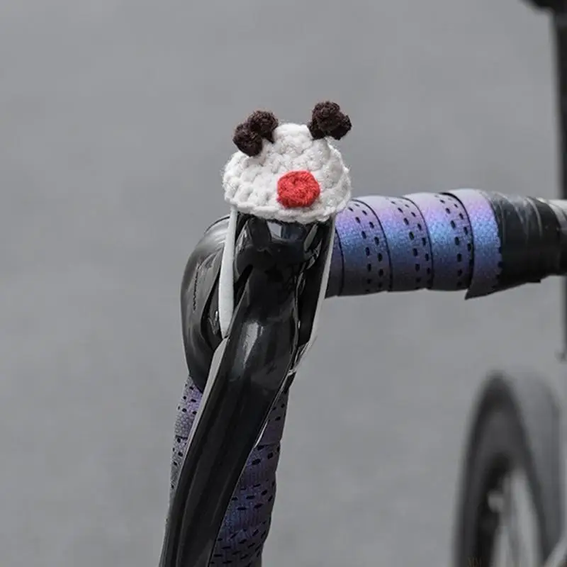 31BE Bicycles Brake Handle Protectors Knitted Caps Bike Brake Lever Caps Childrens Bike Decoration Soft Decorative Small Hat