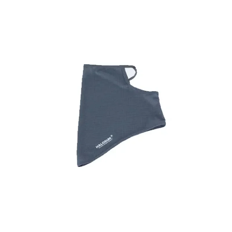 Bandana de seda de hielo para pesca, cubierta facial de malla, Media máscara, polaina de cuello para colgar en la oreja, bufanda de tubo fresca, deporte, correr, senderismo, caza