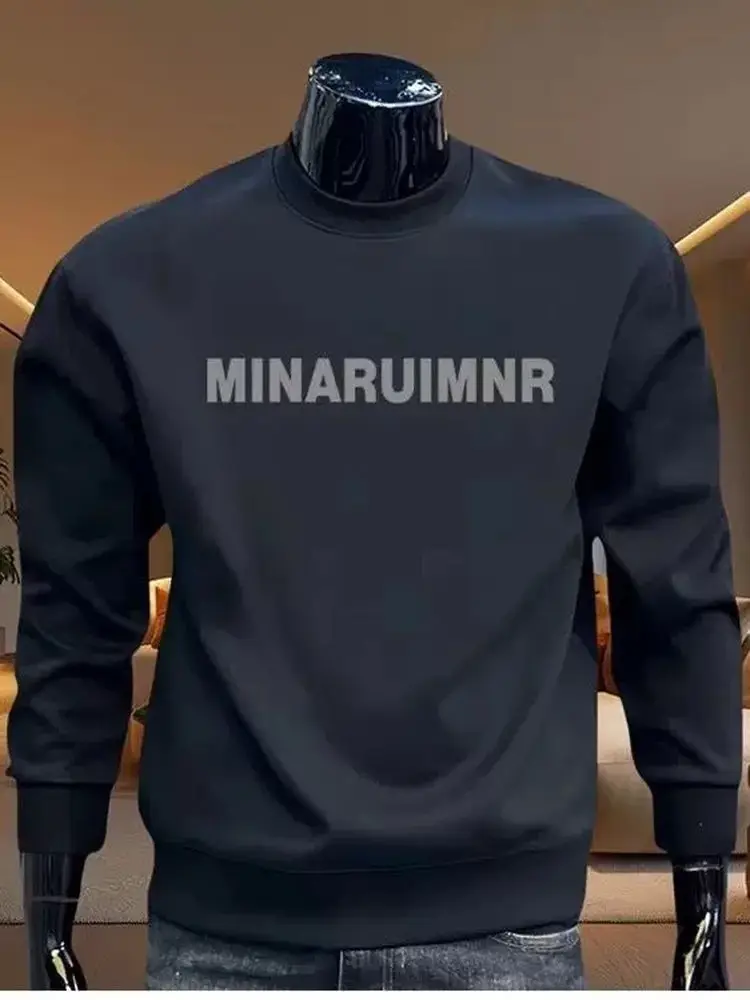 

Хлопковая толстовка из чистого хлопка, осенне-зимняя, модная, универсальная, с длинным рукавом, круглым вырезом, без этикетки, этническая одежда